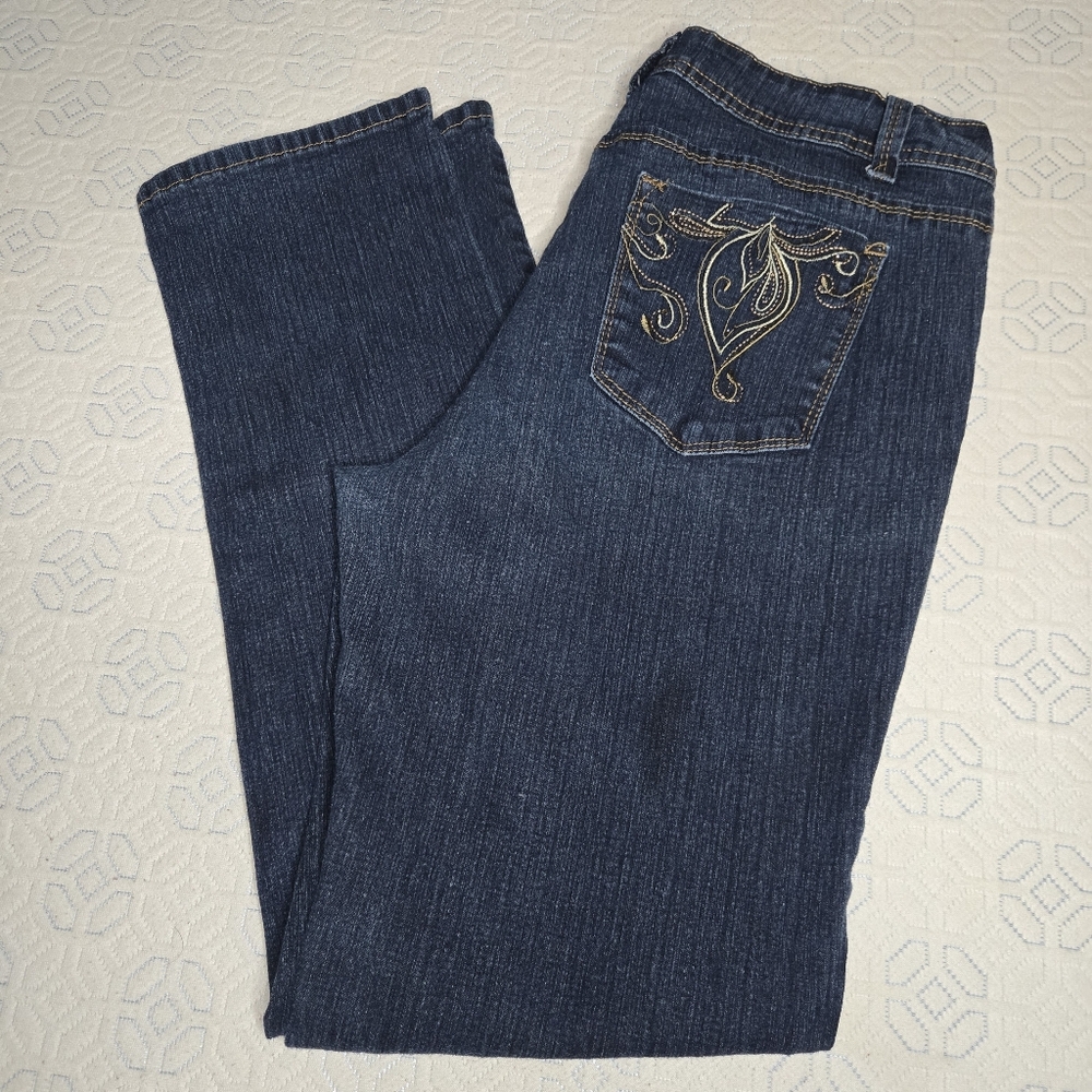 Fantasy Straight Blue Jeans 15.5" Waist